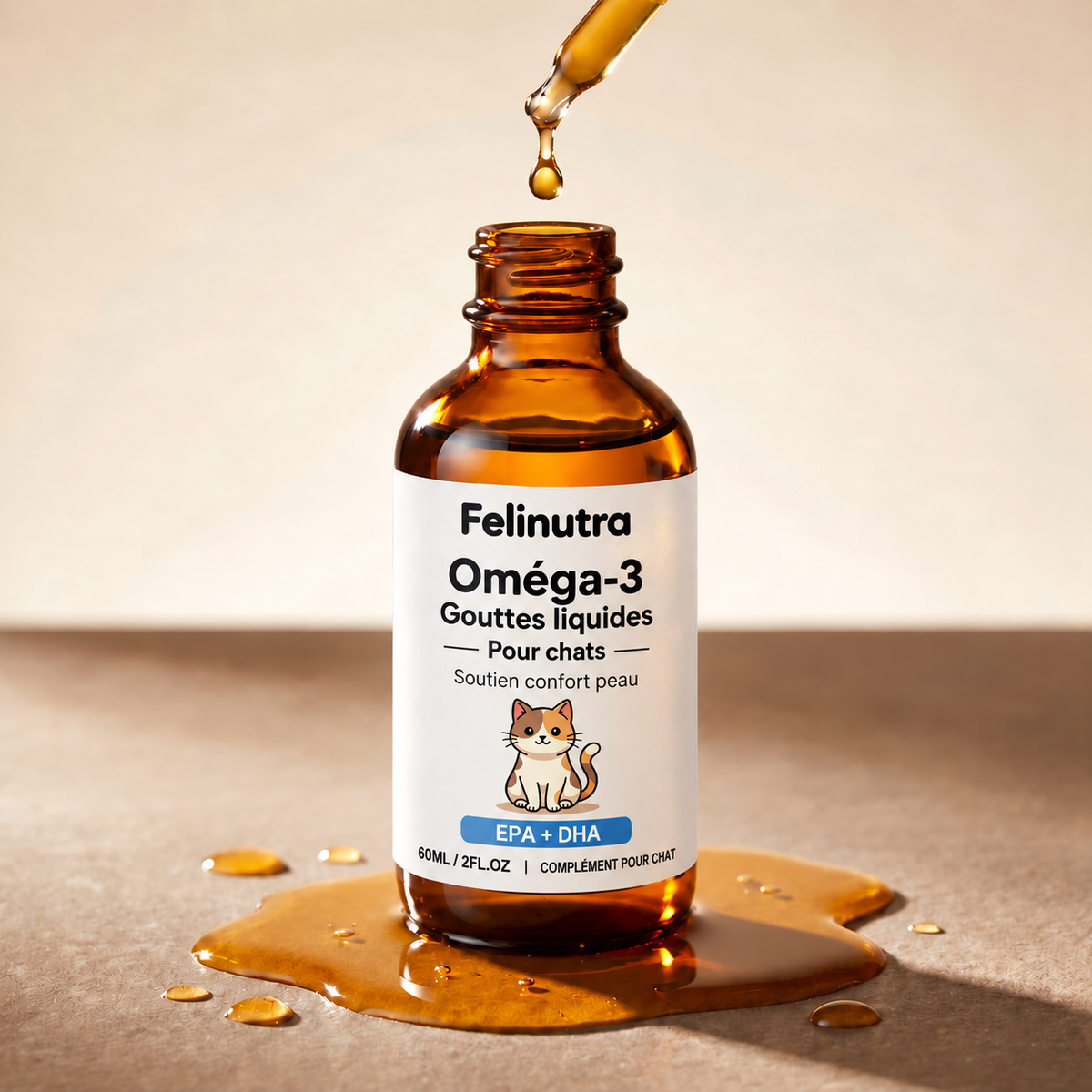 Felinutra Omega 3 Marin EPA+DHA Pour Chats
