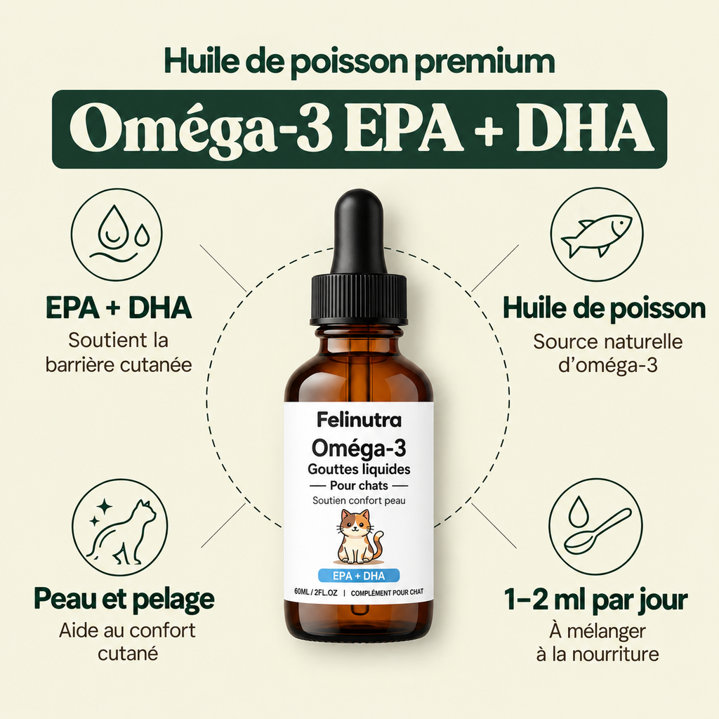 Felinutra Omega 3 Marin EPA+DHA Pour Chats