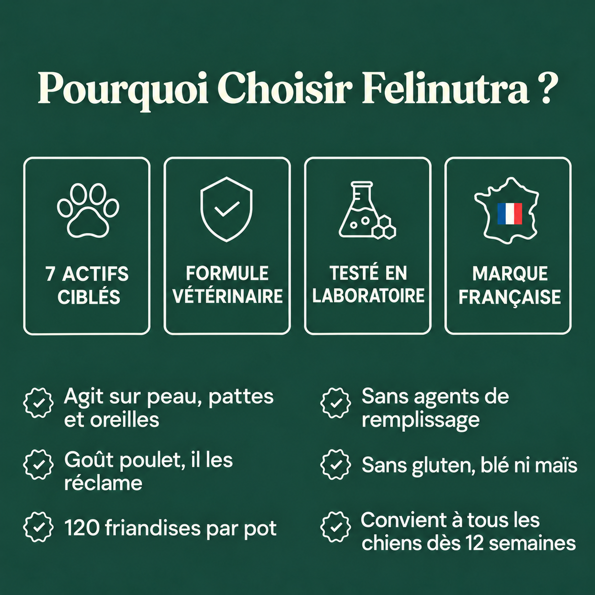 Felinutra Friandises Démangeaisons & Immunité Pour Chiens