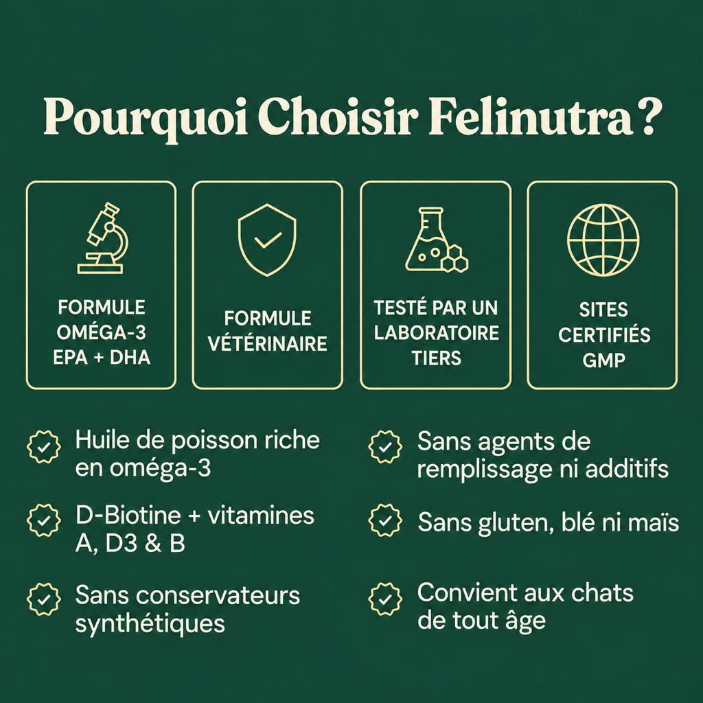Felinutra Omega 3 Marin EPA+DHA Pour Chats